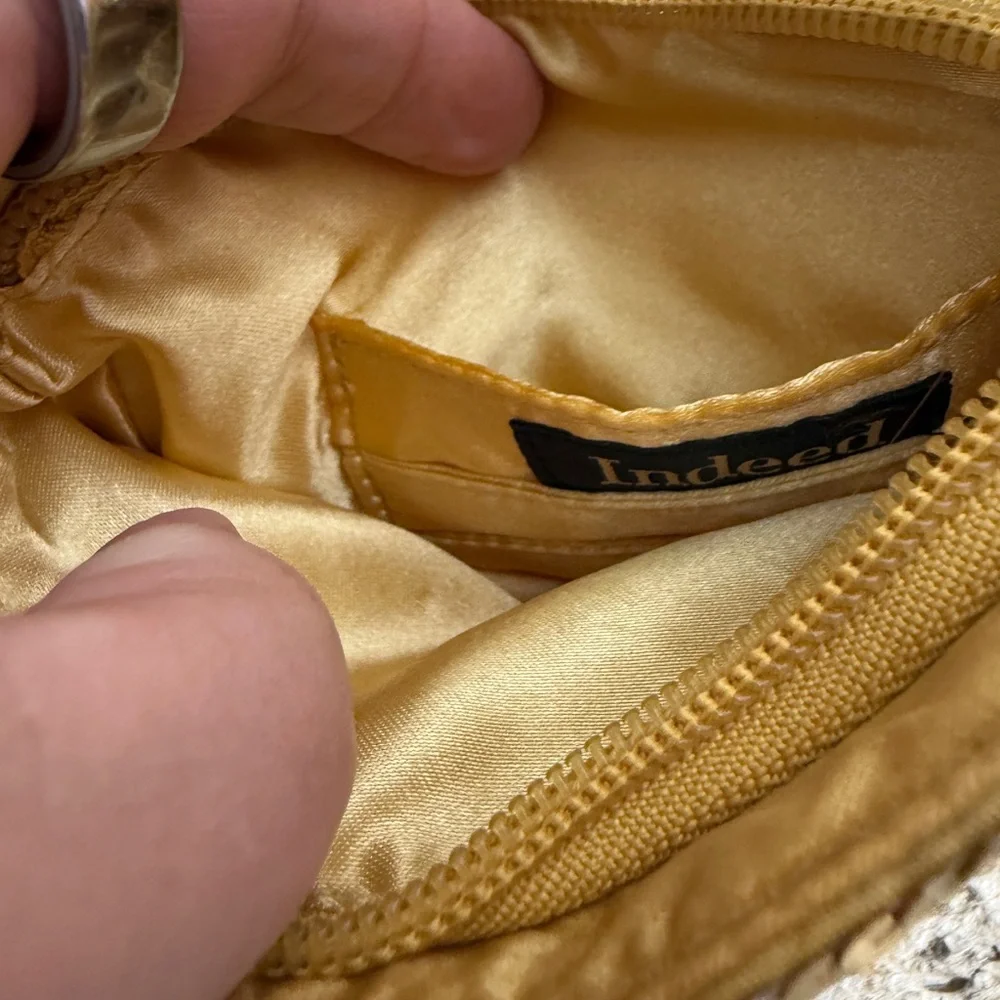 Indeed Gold Sequin Wristlet‎ Small